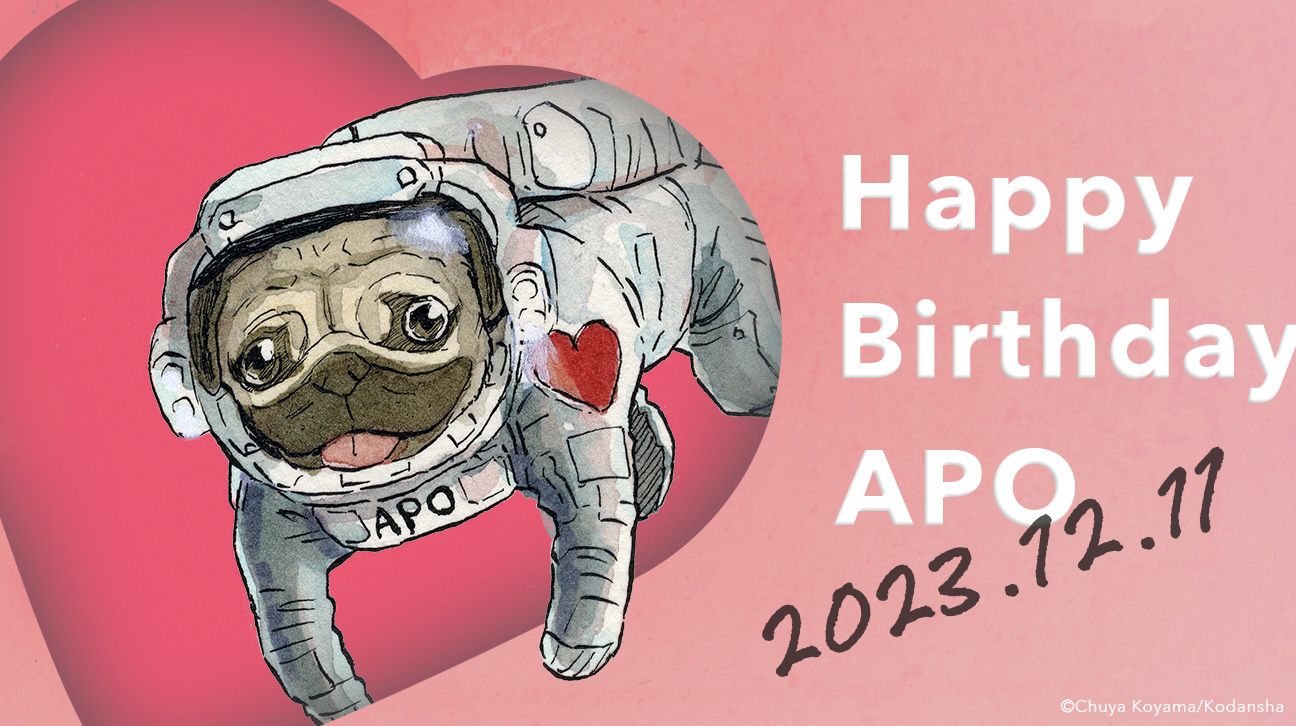 12月11日は幸福を呼ぶ犬・アポの誕生日！オリジナル画像プレゼント！！